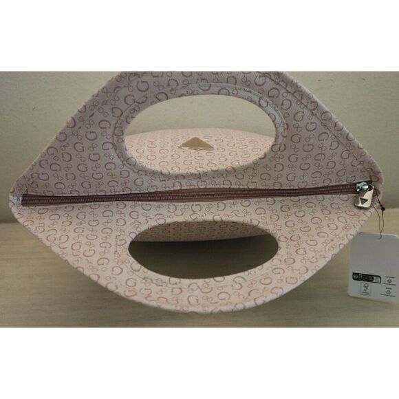 Guess V7200081 Light Rose Logo Print Junction Travel Insulated Cutout Lunch Tote - Picture 6 of 10